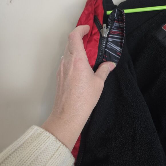 Swiss+ Tech Boys Red Full Zip Hooded Jacket Large (10-12) Fleece Lined Insulated - Picture 13 of 13